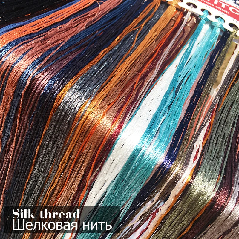 Dwelling in Fuchun Mountains  vertical version,Printed on canvas 11CT Cross Stitch Embroidery kit,needlework Set Cross-Stitch