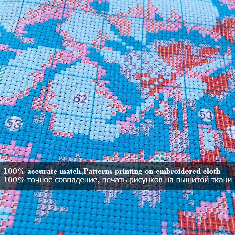 Dwelling in Fuchun Mountains  vertical version,Printed on canvas 11CT Cross Stitch Embroidery kit,needlework Set Cross-Stitch