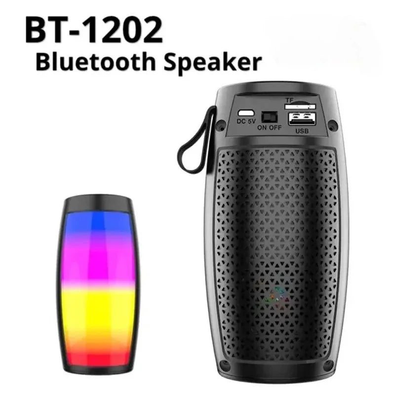 1202 Small Portable Wireless Bluetooth Speaker: Heavy Bass Subwoofer with High Volume, Ideal for Outdoor & Home