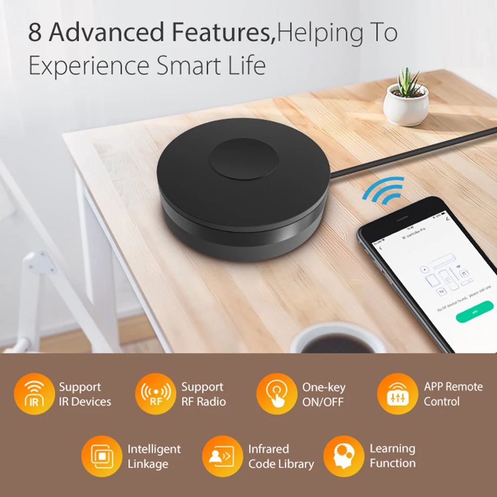 Tuya WiFi IR RF Universal Infrared Remote Control Voice Control Universal Controller for Air Conditioner TV Appliances