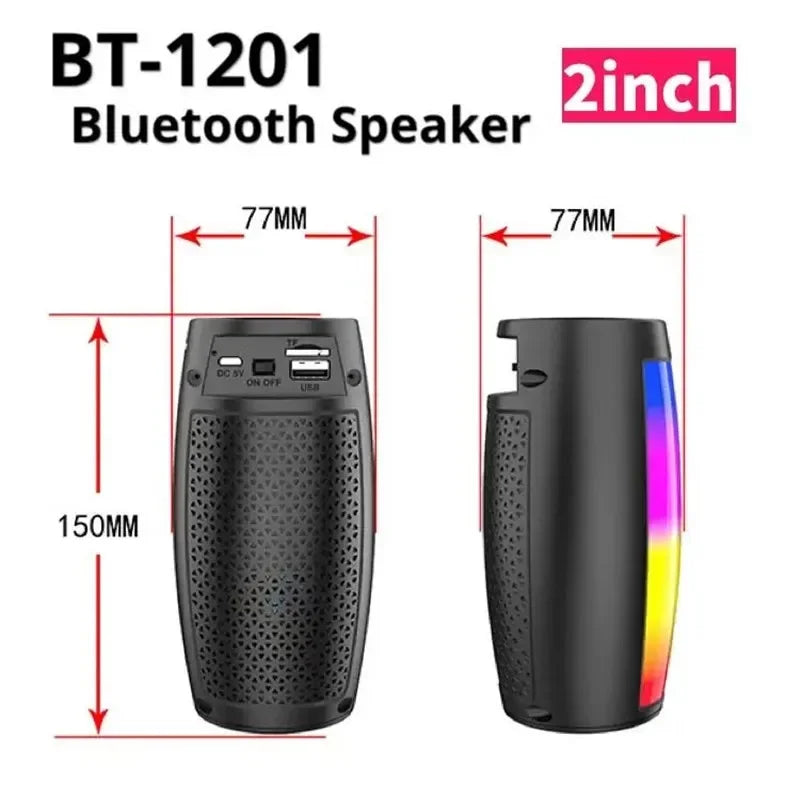 1202 Wireless Bluetooth Subwoofer Speaker - Heavy Bass, High Volume & Portable Design for Outdoor Trips & Home Parties
